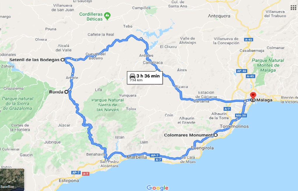 itinerario Andalusia
