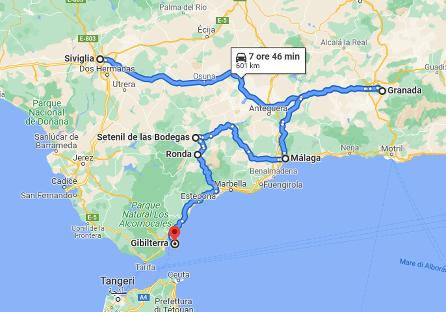 on the road andalusia